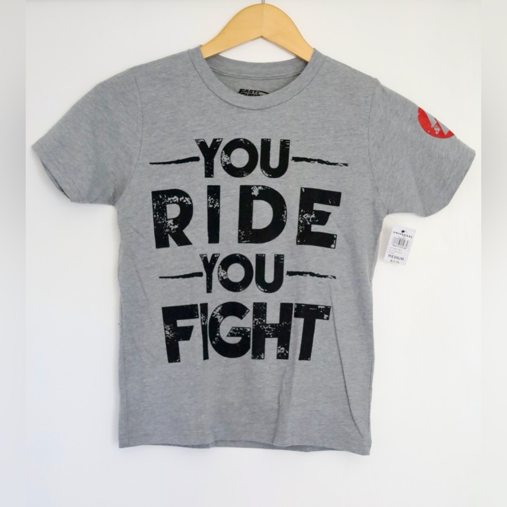Universal Fast And Furious You Ride You Fight Quote, Kids T-Shirt - New